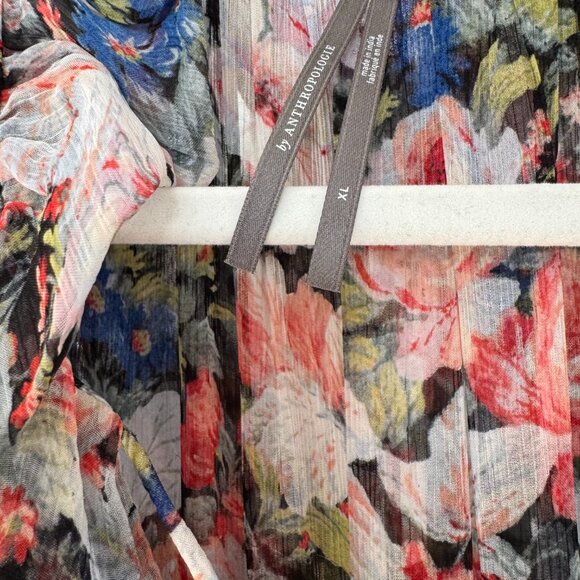 Anthropologie - The Marais Printed Chiffon Maxi Dress - Picture 6 of 7